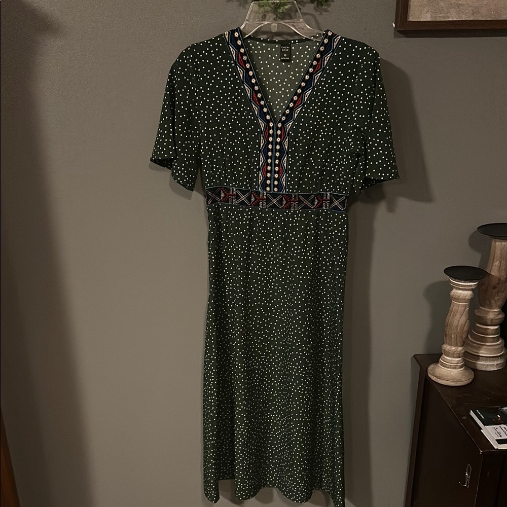 Green Polka Dot Dress